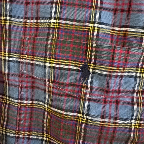 Men's Ralph Lauren Plaid Long Sleeve Oxford Work Shirt. Big & Tall. Size 2XB - Picture 5 of 6